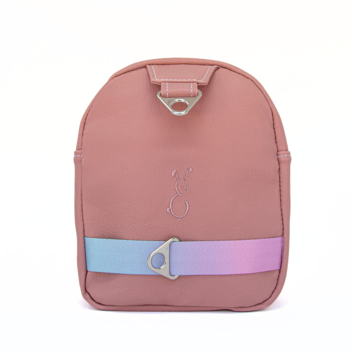 Back of Pastel Ombré Glitter Rainbow Mini Sling Bag - Emma Easter Handcrafted
