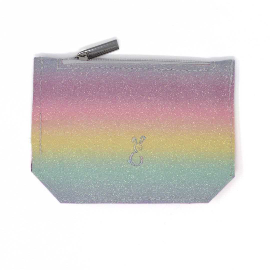 Back of Pastel Glitter Ombre Mini Slim Purse - Emma Easter Handcrafted