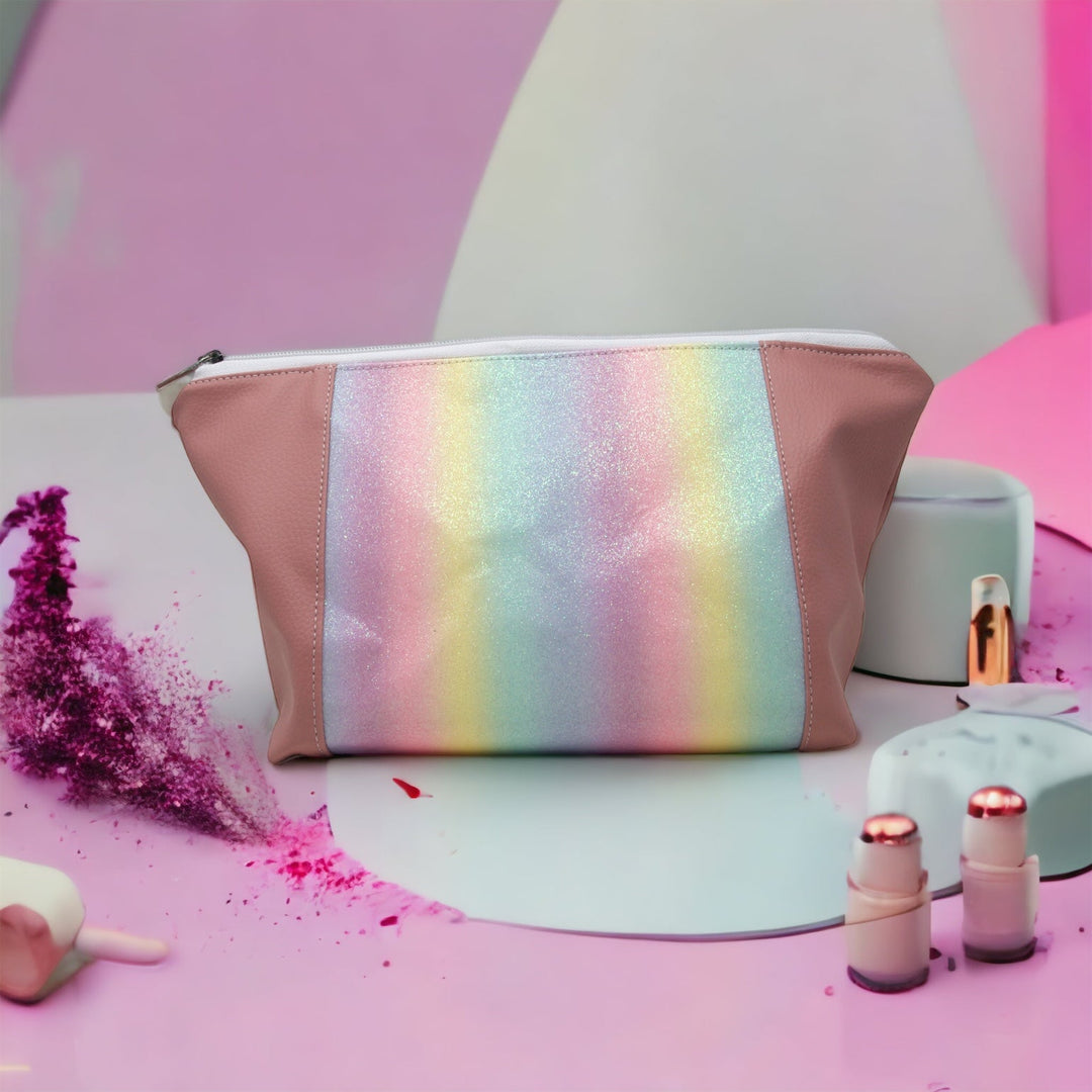 Pastel Rainbow Makeup Bag - Emma Easter Handcrafted