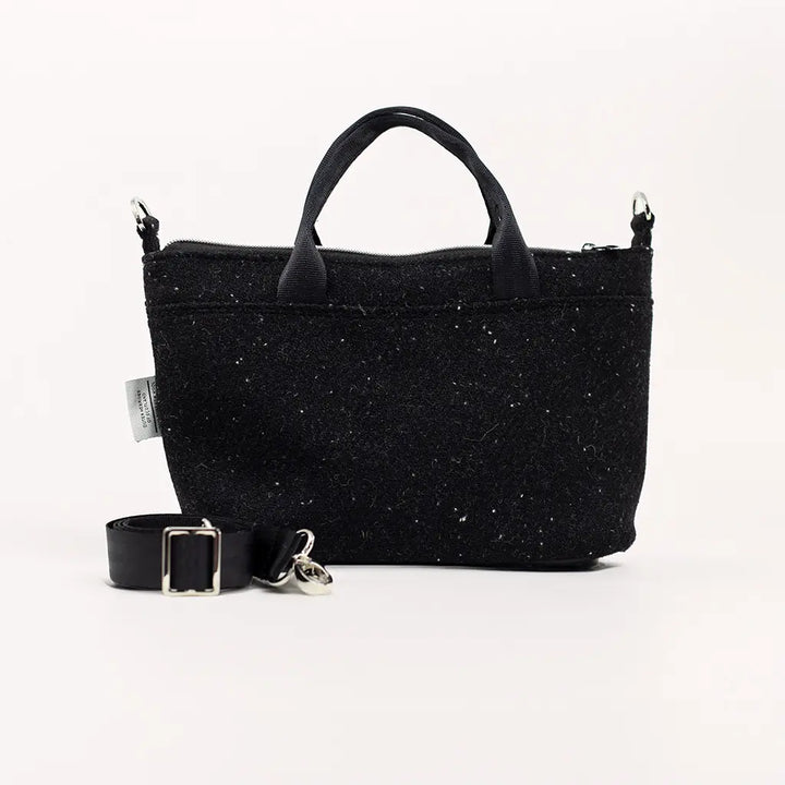 Black Harris Tweed® Cloth Mini Tote