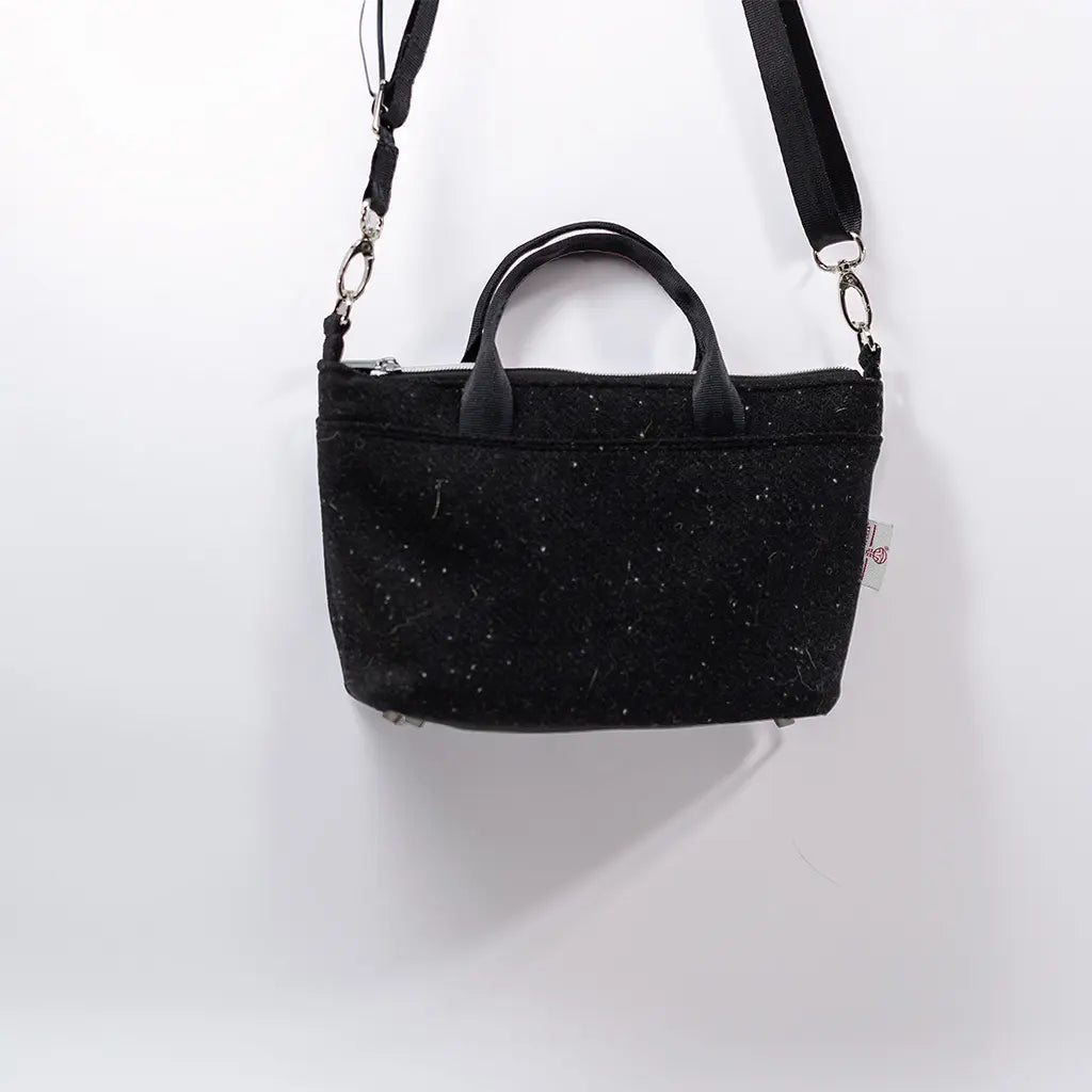 Black Harris Tweed® Cloth Mini Tote