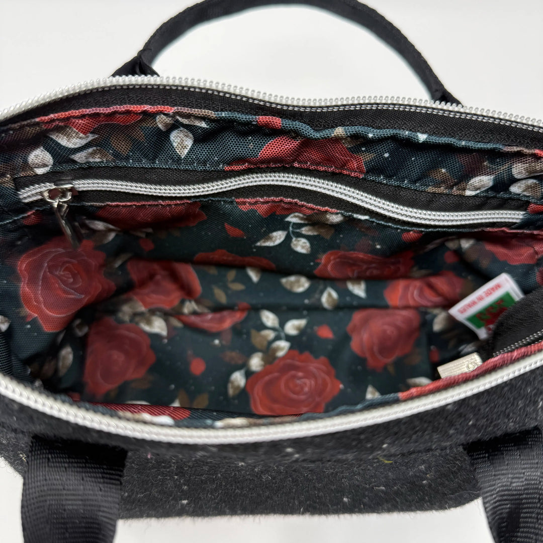 Black Harris Tweed® Cloth Mini Tote