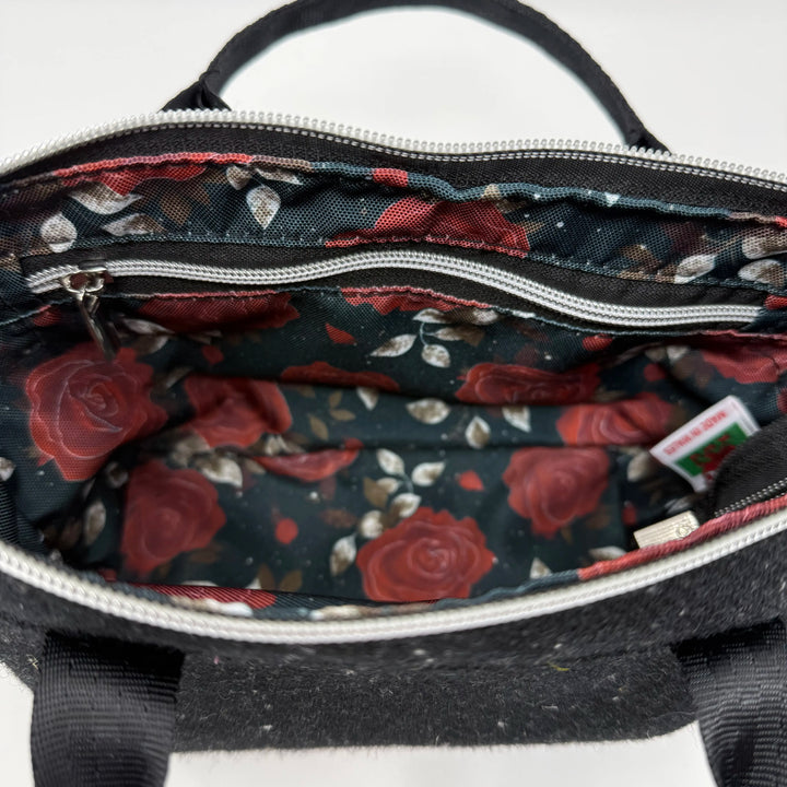 Black Harris Tweed® Cloth Mini Tote