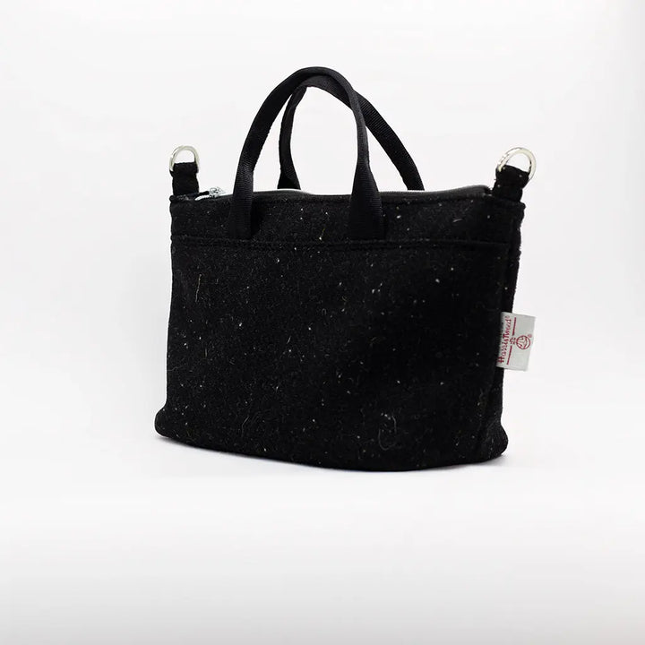 Black Harris Tweed® Cloth Mini Tote