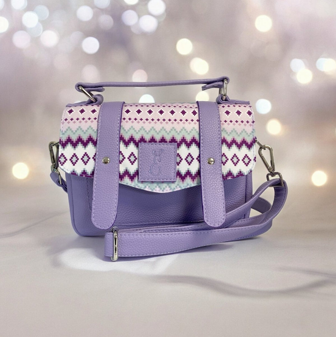 Anya Lilac Satchel Bag - Emma Easter Handcrafted