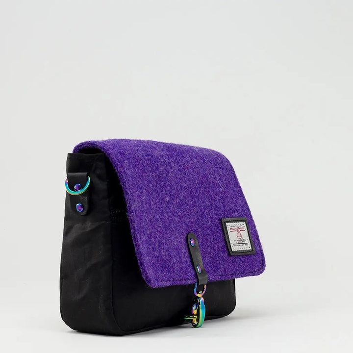 Handcrafted Aurora Crossbody Bag - Harris Tweed® & Oilskin Crossbody Bag – Emma Easter Handcrafted, Wales