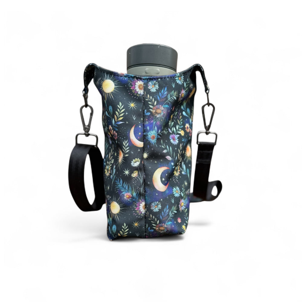 back of the celestial bloom waterbottle holder