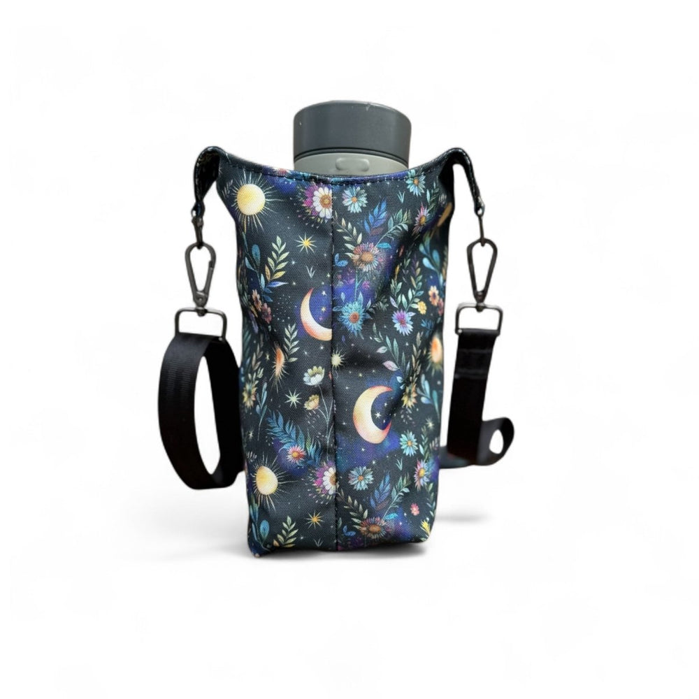 back of the celestial bloom waterbottle holder