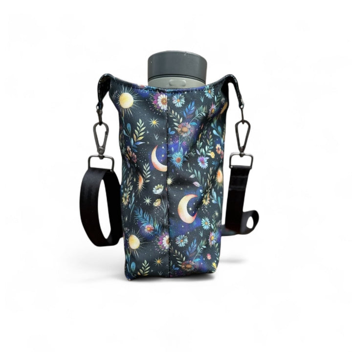 back of the celestial bloom waterbottle holder