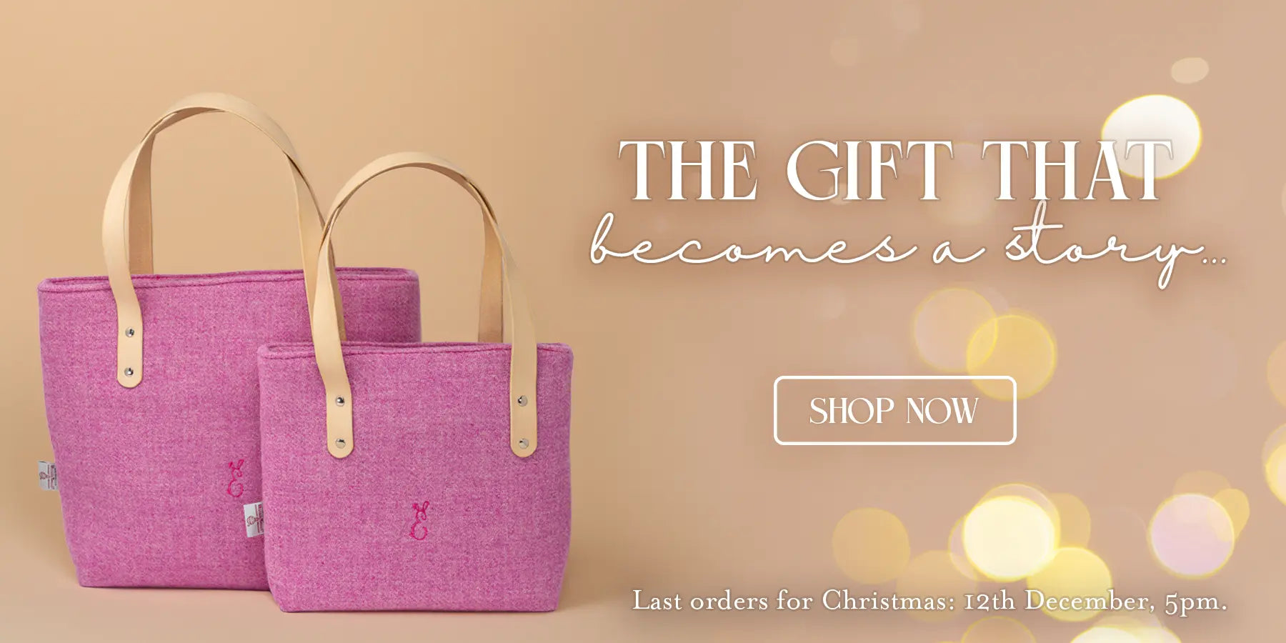 Premium handcrafted Harris Tweed and leather bags for Christmas – artisan gifts for discerning women