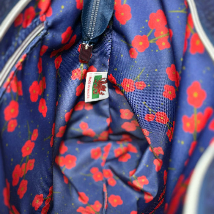 Handcrafted Navy Harris Tweed® Tote Bag Tote Bag – Emma Easter Handcrafted, Wales