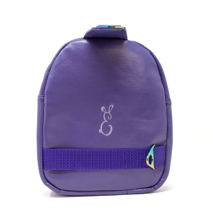 Back of the Purple Floral Mini Sling Bag - Emma Easter Handcrafted