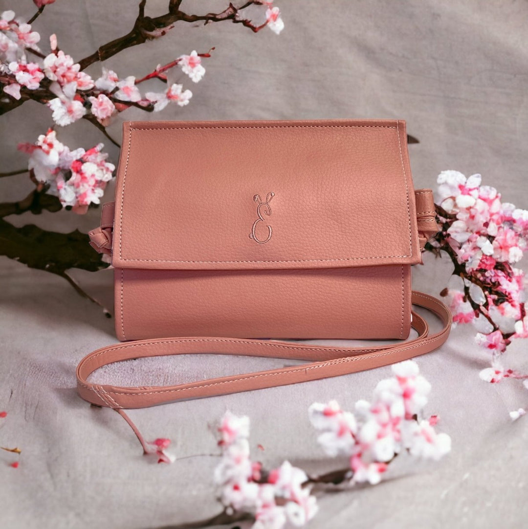 Dusky Pink Penelope Crossbody Bag - Emma Easter Handcrafted